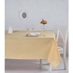 Denizli Concept 170X220 Sarı Pötikareli Masa Örtüsü