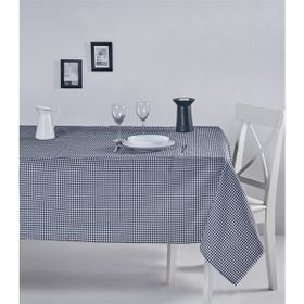 Denizli Concept 170X220 Siyah Pötikareli Masa Örtüsü
