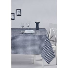Denizli Concept 170X220 Siyah Pötikareli Masa Örtüsü