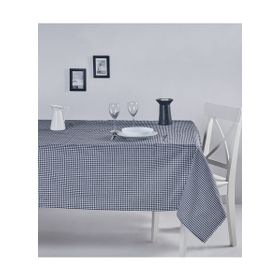 Denizli Concept 170X220 Siyah Pötikareli Masa Örtüsü