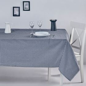 Denizli Concept 170X220 Siyah Pötikareli Masa Örtüsü