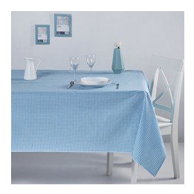 Denizli Concept 170X220 Turkuaz Pötikareli Masa Örtüsü