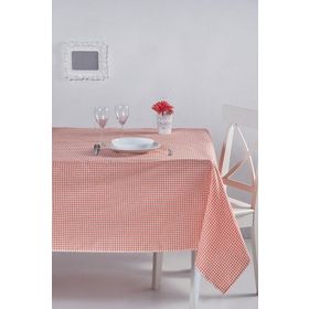 Denizli Concept 170X220 Turuncu Pötikareli Masa Örtüsü