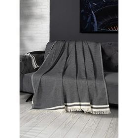 Denizli Concept Alinda Antrasit 170x230 cm Koltuk Örtüsü
