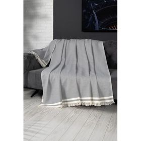 Denizli Concept Alinda Gri 170x230 cm Koltuk Örtüsü