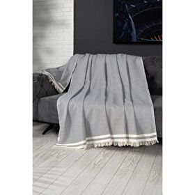 Denizli Concept Alinda Gri 170x230 cm Koltuk Örtüsü