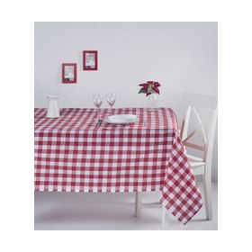 Denizli Concept Kareli Kırmızı 160X160 cm Masa Örtüsü