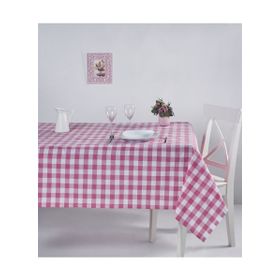 Denizli Concept Kareli Pembe 160X160 cm Masa Örtüsü