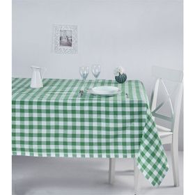 Denizli Concept Kareli Yeşil 160X160 cm Masa Örtüsü