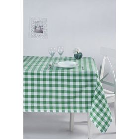 Denizli Concept Kareli Yeşil 160x220 cm Masa Örtüsü