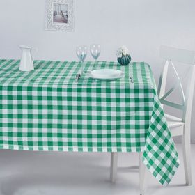 Denizli Concept Kareli Yeşil 160x220 cm Masa Örtüsü