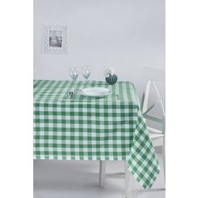 Denizli Concept Kareli Yeşil 160x220 cm Masa Örtüsü