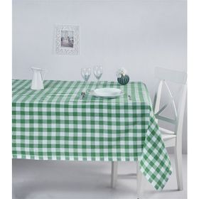 Denizli Concept Kareli Yeşil 160x220 cm Masa Örtüsü