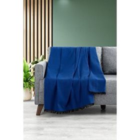 Denizli Concept Lalin Mavi 200x160 cm Koltuk Örtüsü