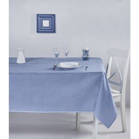 Denizli Concept Pöti Kareli Mavi 170X220 cm Masa Örtüsü
