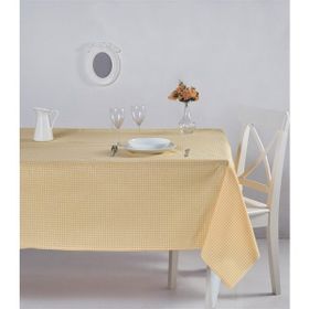 Denizli Concept Pöti Kareli Sarı 170X220 cm Masa Örtüsü