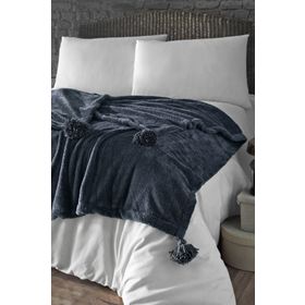Denizli Concept Puffy Wellsoft 200X220 Antrasit Battaniye