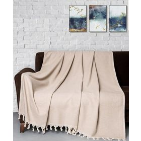 Denizli Concept Trendy Bej 170x230 cm Koltuk Örtüsü