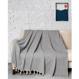 Denizli Concept Trendy Gri 170x300 cm Koltuk Örtüsü