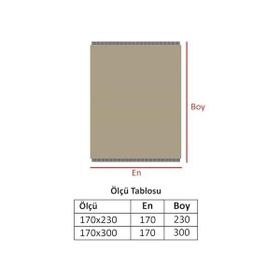 Denizli Concept Trendy Siyah 170x300 cm Koltuk Örtüsü