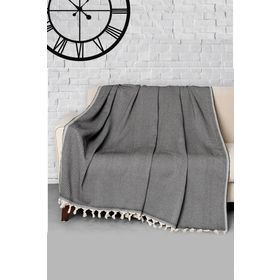 Denizli Concept Trendy Siyah 170x300 cm Koltuk Örtüsü