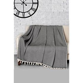 Denizli Concept Trendy Siyah 170x300 cm Koltuk Örtüsü