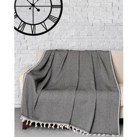 Denizli Concept Trendy Siyah 170x300 cm Koltuk Örtüsü
