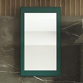 Denko 100 cm Nergis MDF Zümrüt Yeşil Üst Modül Banyo Dolabı