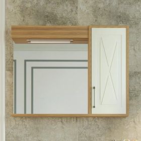 Denko 100 cm Tokyo MDF Ud Aynalı Üst Modül Banyo Dolabı