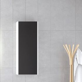 Denko 30 cm Selanik MDF Füme Banyo Boy Dolabı
