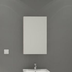 Denko 50 cm Terra MDF Beyaz Aynalı Üst Modül Banyo Dolabı