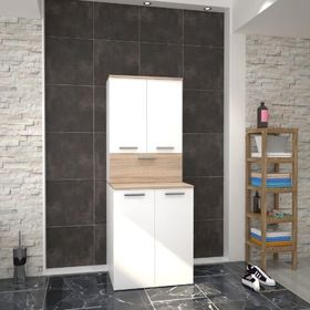 Denko 70 cm Vento MDF Çamaşır Makinesi Üst Modülü Banyo Dolabı