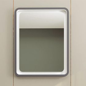 Denko 80 cm Lubia MDF Koyu Gri Aynalı Üst Modülü Banyo Dolabı