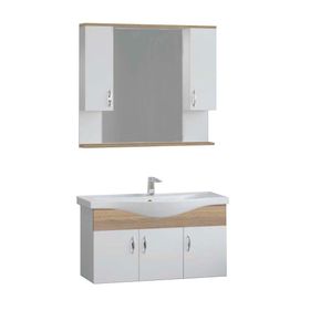 Denko Akyazı 100 cm Mdf Alize Banyo Dolabı Takımı