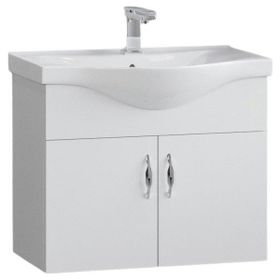 Denko Akyazı 55 cm MDF Beyaz Alt Modül Banyo Dolabı