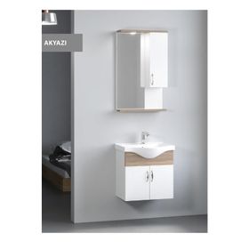 Denko Akyazı 55 cm Mdf Beyaz Banyo Dolabı Takımı