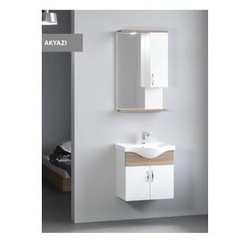 Denko Akyazı 55 cm Mdf Beyaz Banyo Dolabı Takımı
