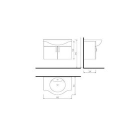 Denko Akyazı 80 Cm Banyo Dolabı