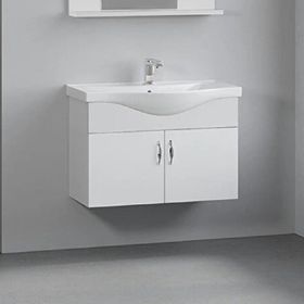 Denko Akyazı 80 cm Beyaz Alize Banyo Dolabı