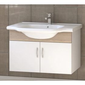 Denko Akyazı 80 cm Beyaz Alize Banyo Dolabı