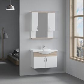 Denko Akyazı 80 cm Mdf Alize Banyo Dolabı Takımı