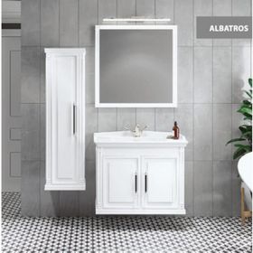 Denko Albatros 80 cm Beyaz Banyo Dolabı