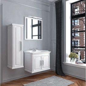Denko Albatros 80 cm Beyaz Banyo Dolabı