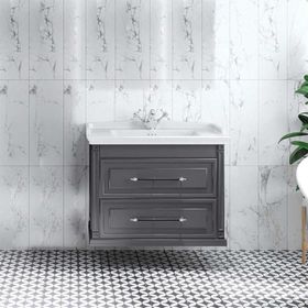 Denko Albatros 80 cm Mdf Beyaz Banyo Dolabı Takımı
