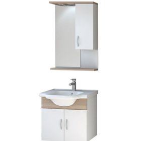 Denko Banyo Akyazı Antrasit Meşe 55 cm Banyo Dolabı