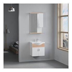 Denko Banyo Akyazı Antrasit Meşe 55 cm Banyo Dolabı