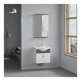 Denko Banyo Akyazı Antrasit Meşe 55 cm Banyo Dolabı
