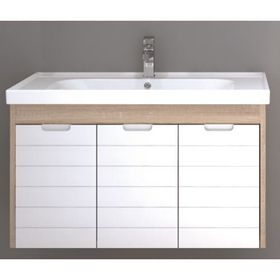 Denko Banyo Mostar Mat Gri 90 cm Banyo Dolabı