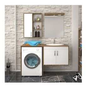 Denko Banyo Omega Beyaz 140 cm Banyo Dolabı