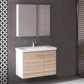 Denko Banyo Terra 80 cm Siyah Banyo Dolabı